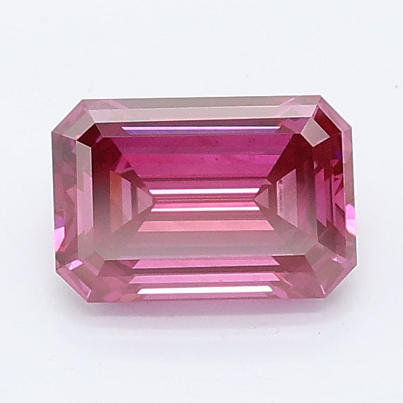 1.00 carat fancy pink emerald lab grown diamond VS1 clarity