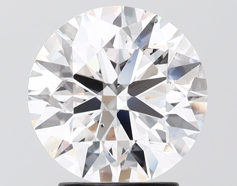 2.65 carat round lab grown diamond E color VS2 clarity
