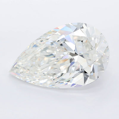 7.09 carat pear lab grown diamond F color VVS2 clarity