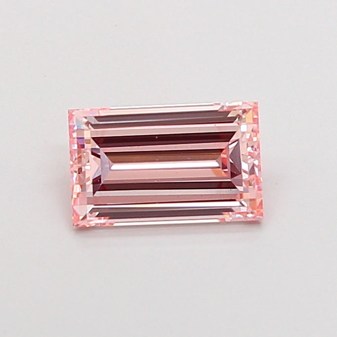 1.03 carat fancy pink baguette lab grown diamond VS1 clarity