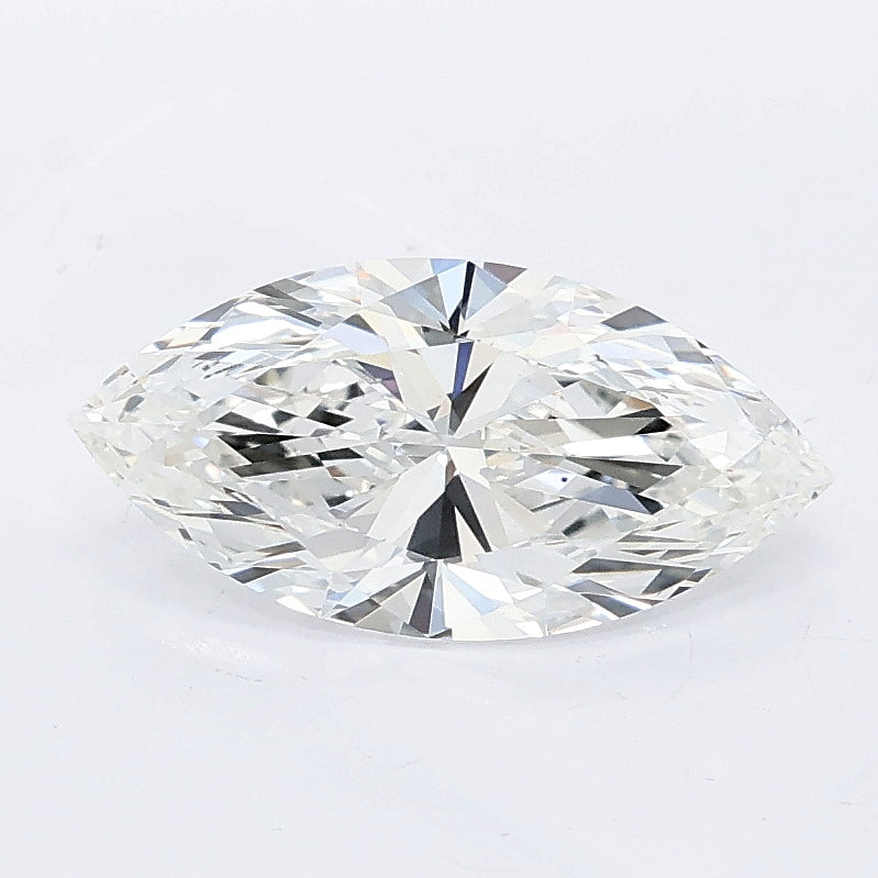 1.26 carat marquise lab grown diamond F color VVS2 clarity