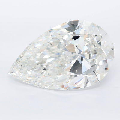 14.08 carat pear lab grown diamond F color VVS2 clarity