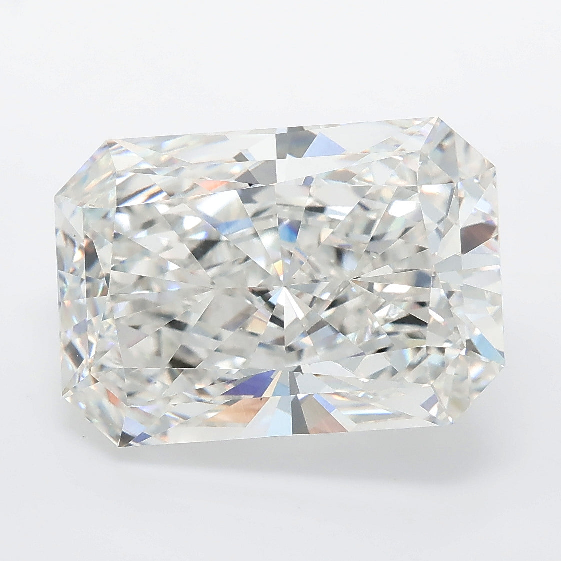 8.07 carat radiant lab grown diamond F color VVS2 clarity