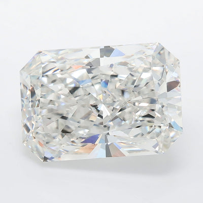 8.07 carat radiant lab grown diamond F color VVS2 clarity