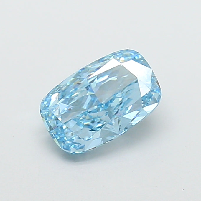 2.00 carat fancy vivid blue cushion lab grown diamond VS1 clarity