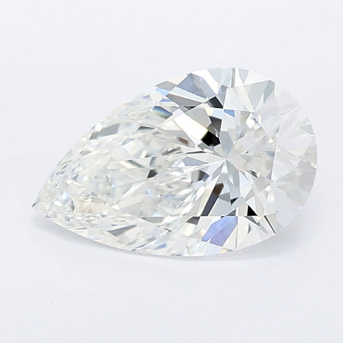 1.26 carat pear lab grown diamond E color VS1 clarity