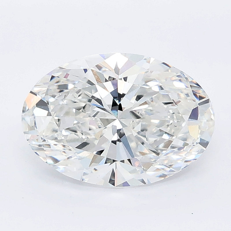 2.51 carat oval lab grown diamond D color VVS2 clarity