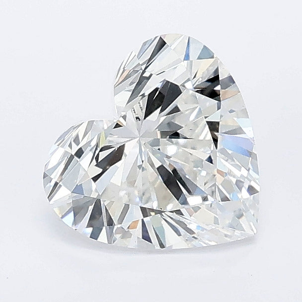 1.24 carat heart lab grown diamond E color VS1 clarity
