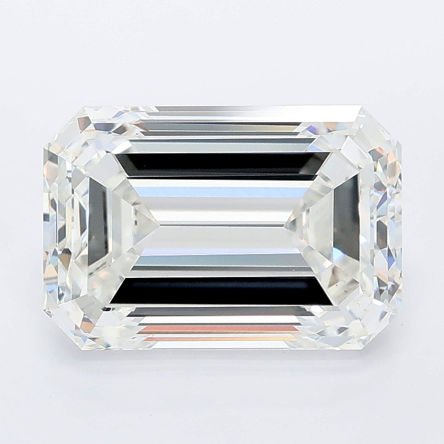 4.54 carat emerald lab grown diamond F color VS1 clarity
