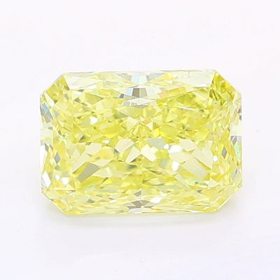 1.04 carat fancy intense yellow radiant lab grown diamond VS2 clarity