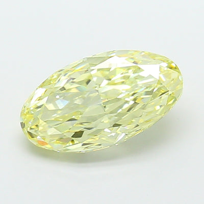 4.04 carat fancy yellow moval lab grown diamond VS1 clarity