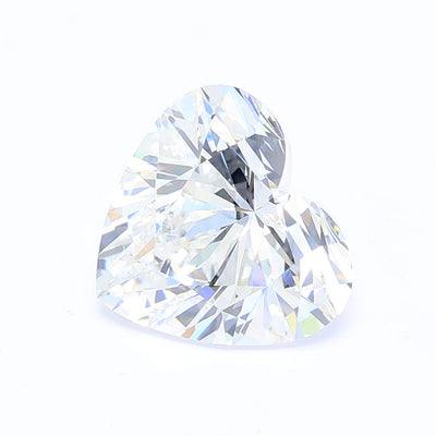 1.50 carat heart lab grown diamond E color VVS2 clarity