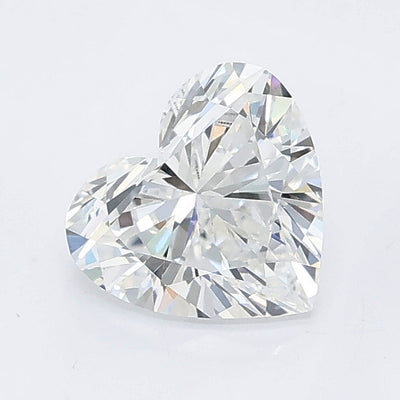 1.00 carat heart lab grown diamond D color VS1 clarity
