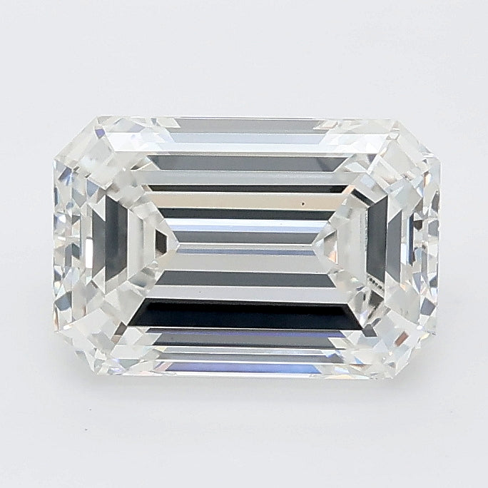 2.02 carat emerald lab grown diamond F color VS1 clarity