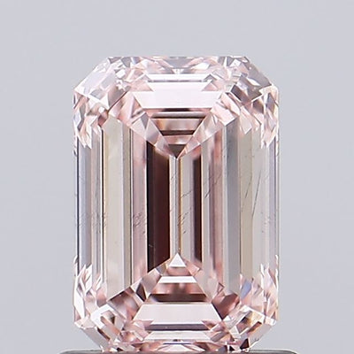 1.11 carat fancy pink emerald lab grown diamond VS2 clarity