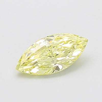 0.78 carat fancy yellow marquise lab grown diamond VS1 clarity