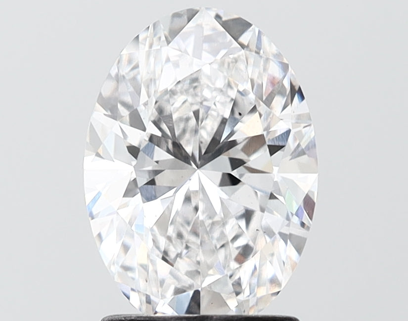 2.00 carat oval lab grown diamond D color VS2 clarity