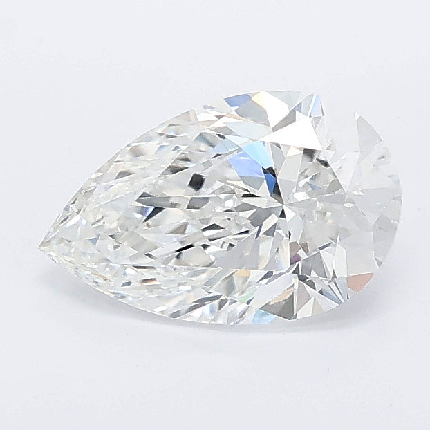 1.00 carat pear lab grown diamond E color VVS2 clarity