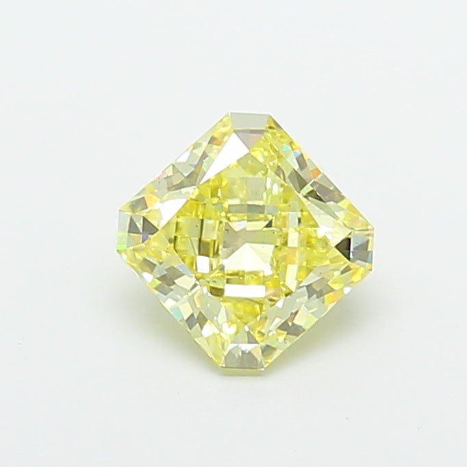 2.01 carat fancy yellow radiant lab grown diamond VS2 clarity