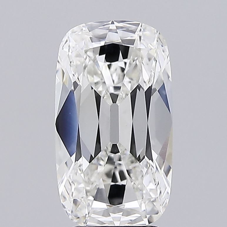 3.63 carat old mine cushion lab grown diamond F color VVS2 clarity
