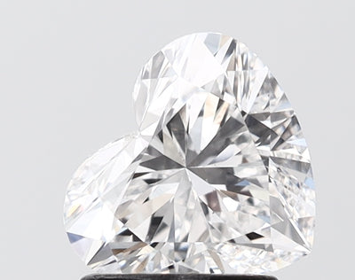 1.56 carat heart lab grown diamond D color VS2 clarity