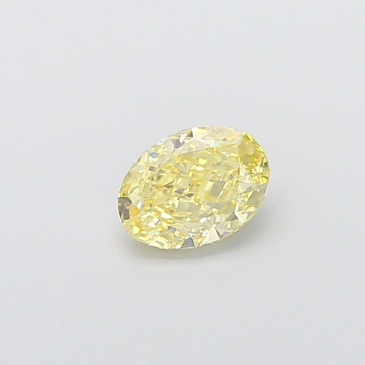1.00 carat fancy intense yellow oval lab grown diamond VVS2 clarity