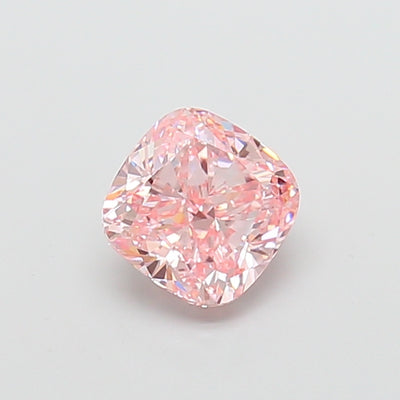 2.03 carat fancy intense pink cushion lab grown diamond VS1 clarity