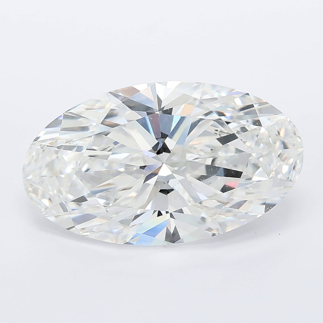 4.09 carat moval lab grown diamond E color VS1 clarity