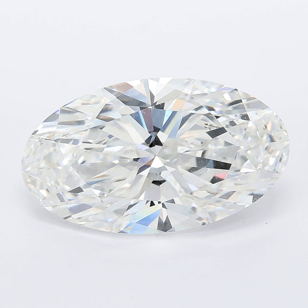 4.09 carat moval lab grown diamond E color VS1 clarity