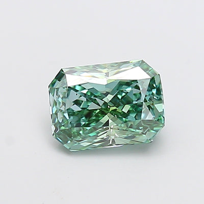 2.00 carat fancy vivid green radiant lab grown diamond VS2 clarity