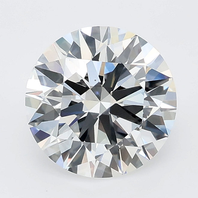 2.01 carat round lab grown diamond E color VVS2 clarity