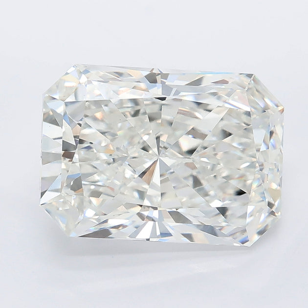 6.02 carat radiant lab grown diamond F color VVS2 clarity