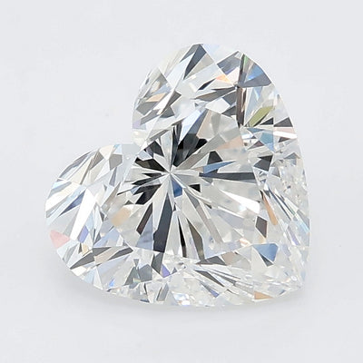 2.05 carat heart lab grown diamond D color VVS2 clarity