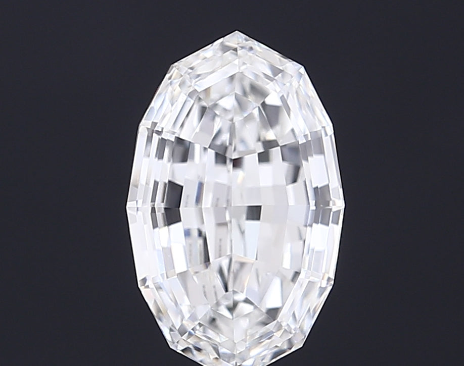 3.10 carat oval lab grown diamond F color VVS2 clarity
