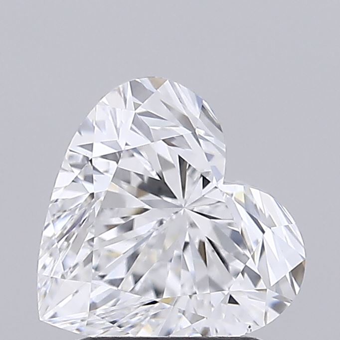2.01 carat heart lab grown diamond D color VS1 clarity
