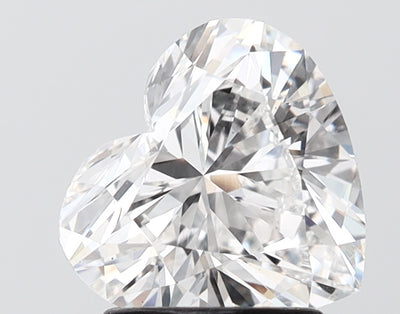 2.01 carat heart lab grown diamond E color VS2 clarity