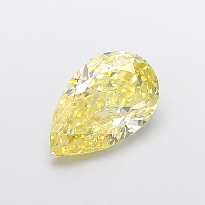 1.02 carat fancy intense yellow pear lab grown diamond VS1 clarity