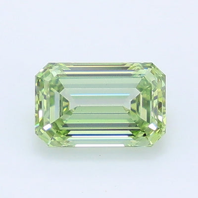 0.94 carat fancy intense green emerald lab grown diamond VS1 clarity