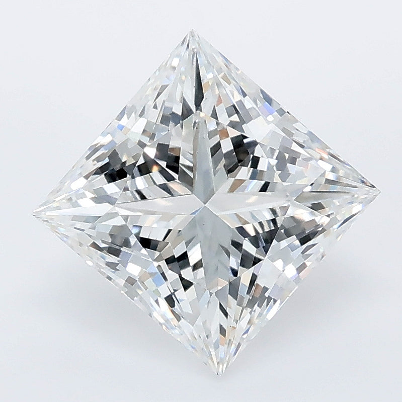 3.07 carat princess lab grown diamond E color VS1 clarity