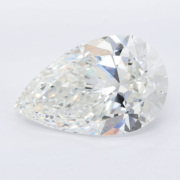 6.29 carat pear lab grown diamond E color VVS2 clarity