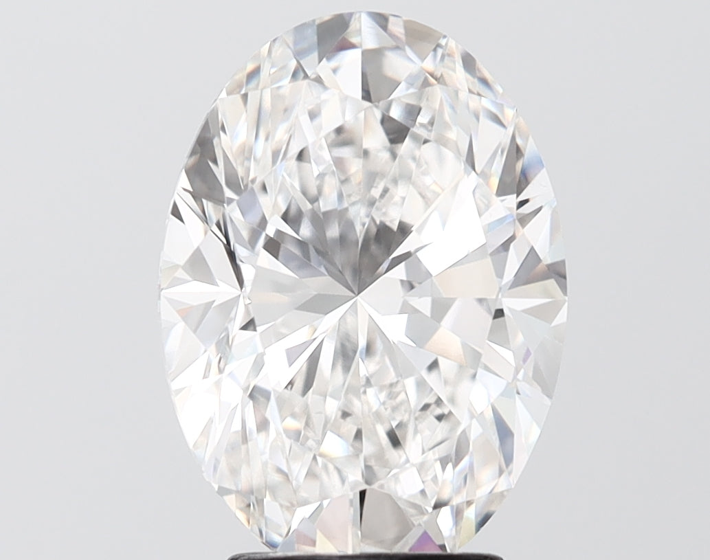 4.02 carat oval lab grown diamond F color VS1 clarity