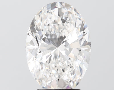 4.02 carat oval lab grown diamond F color VS1 clarity