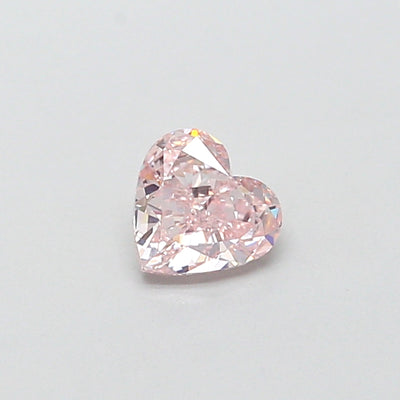 0.51 carat fancy pink heart lab grown diamond VS1 clarity