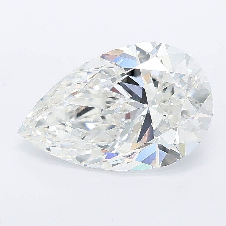 2.01 carat pear lab grown diamond E color VS1 clarity