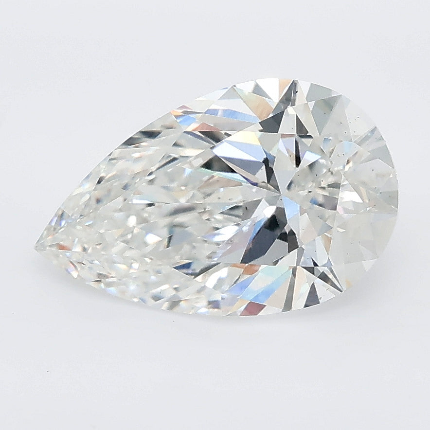 2.59 carat pear lab grown diamond E color VS2 clarity