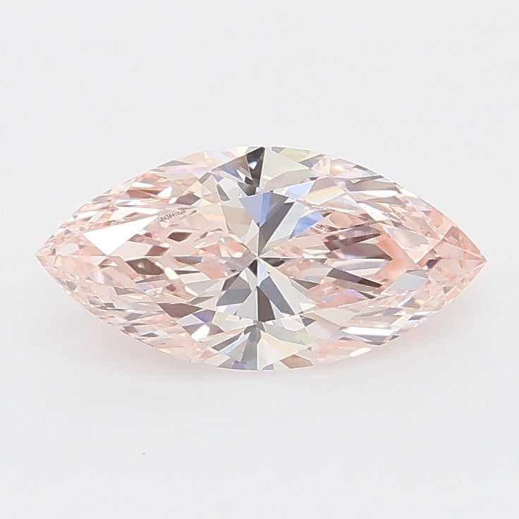 0.99 carat fancy intense pink marquise lab grown diamond VVS1 clarity