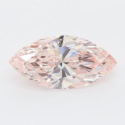 0.99 carat fancy intense pink marquise lab grown diamond VVS1 clarity
