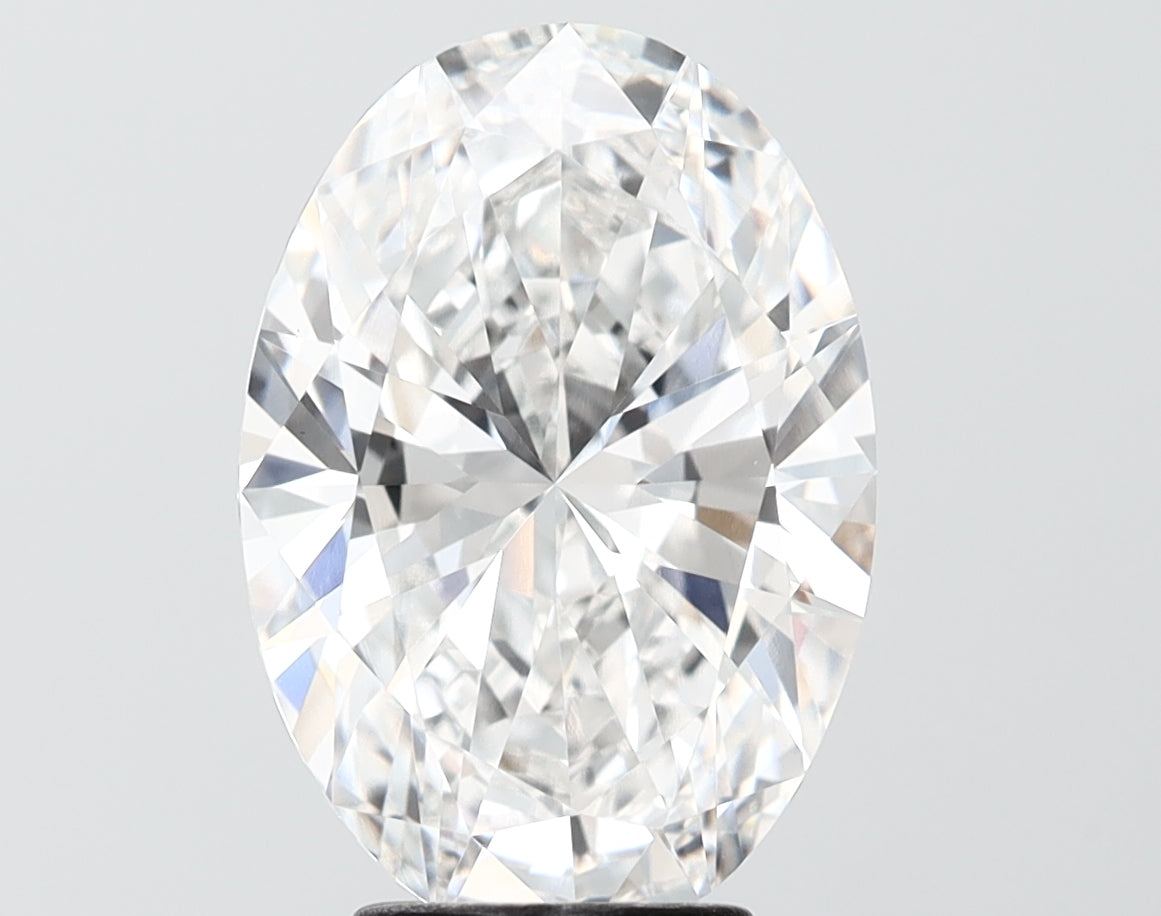 4.50 carat oval lab grown diamond E color VVS2 clarity
