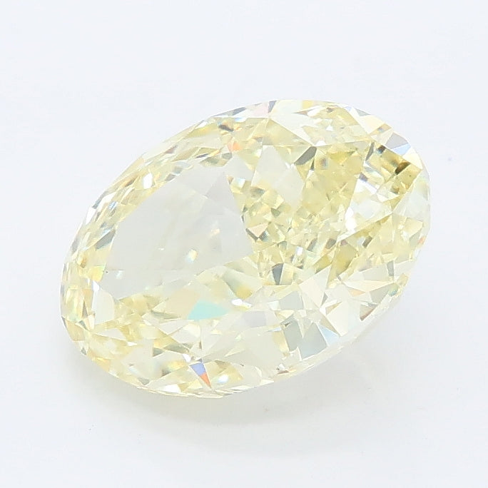 2.15 carat fancy yellow oval lab grown diamond VVS2 clarity