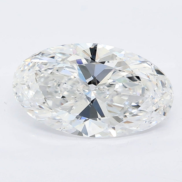3.26 carat moval lab grown diamond E color VS1 clarity